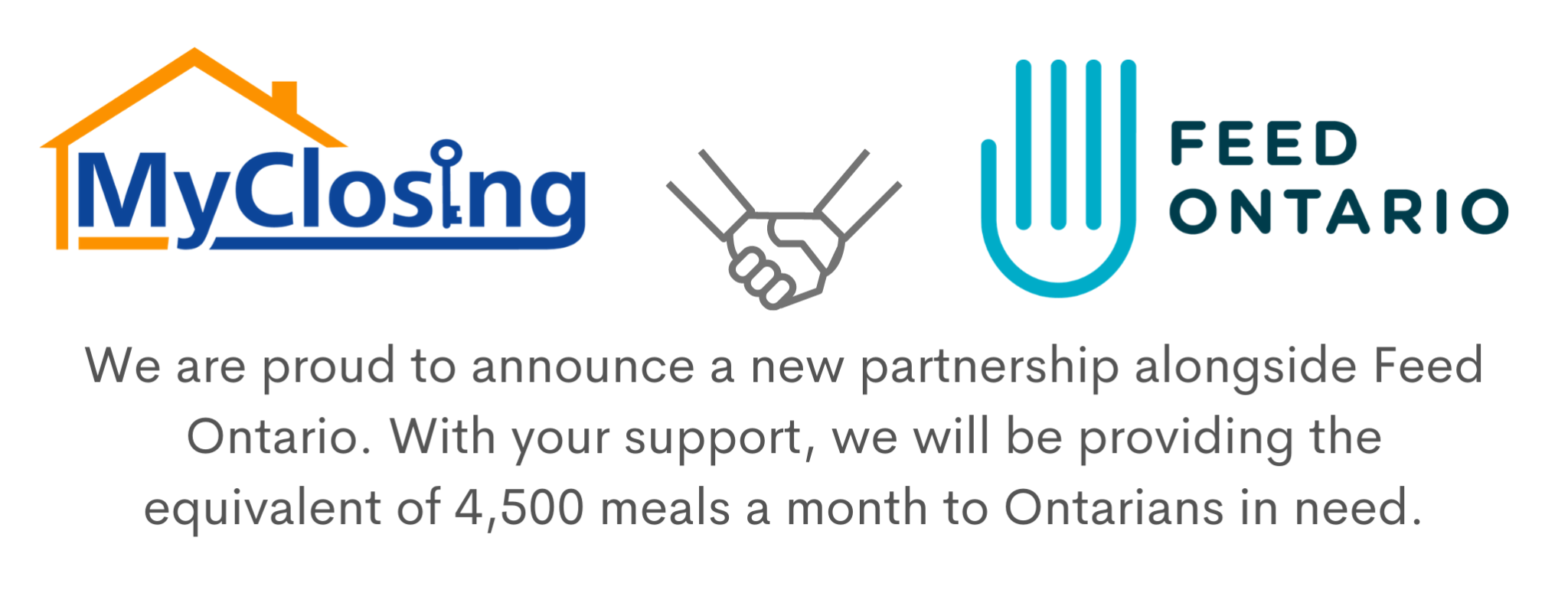 MyClosing Announces Partnership with Feed Ontario